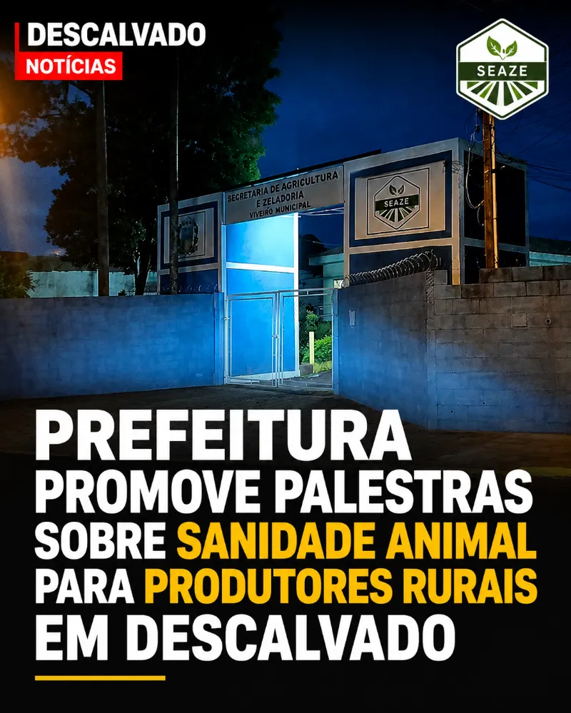 Prefeitura promove palestras sobre sanidade animal para produtores rurais em Descalvado