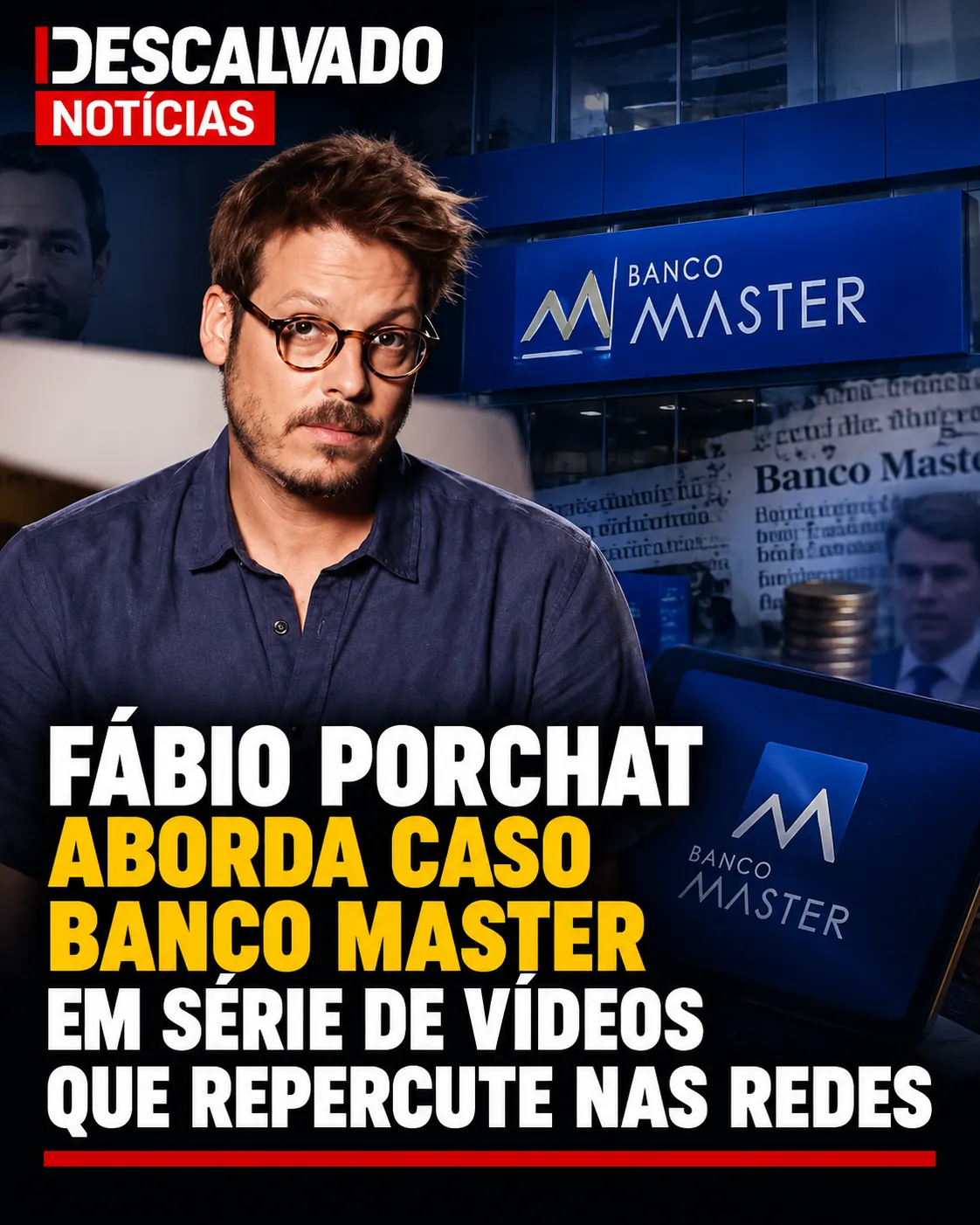 Fábio Porchat aborda caso Banco Master em série de vídeos que repercute nas redes