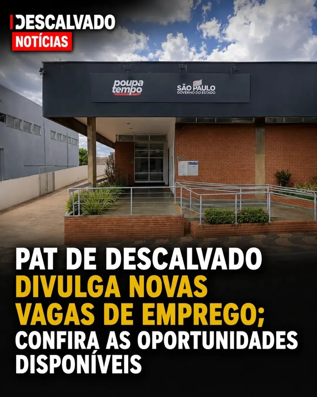 PAT de Descalvado divulga novas vagas de emprego; confira as oportunidades disponíveis