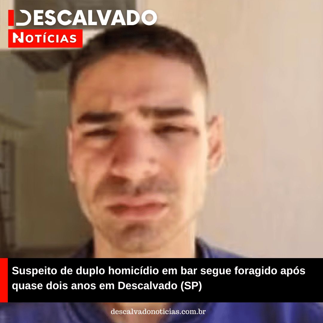 Suspeito de duplo homicídio em bar segue foragido após quase dois anos em Descalvado (SP)