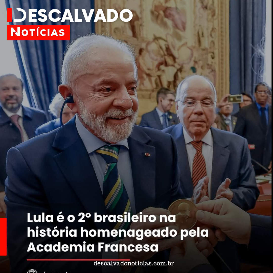 Lula é homenageado pela Academia Francesa em reconhecimento raro concedido a líderes mundiais
