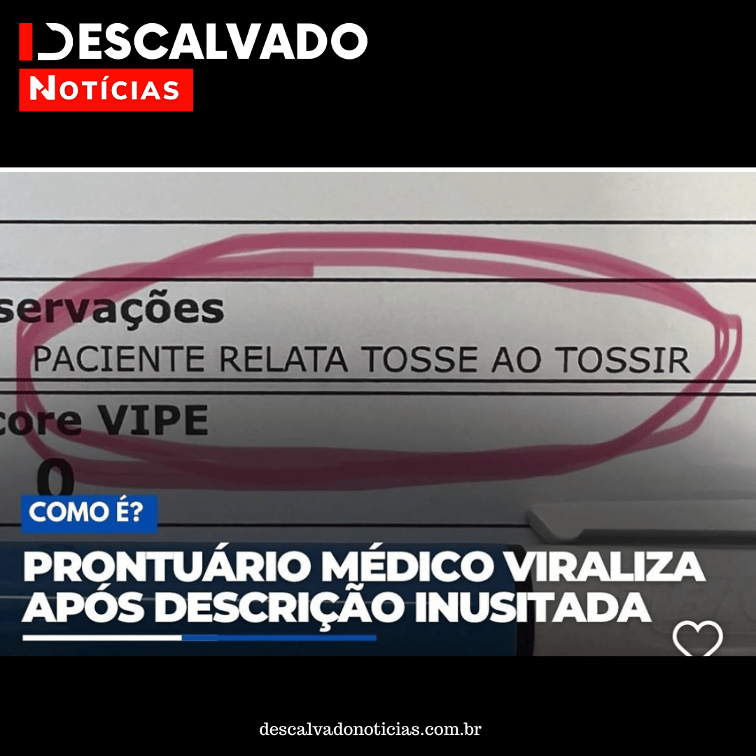 “Paciente relata tosse ao tossir”: anotação médica inusitada viraliza nas redes sociais