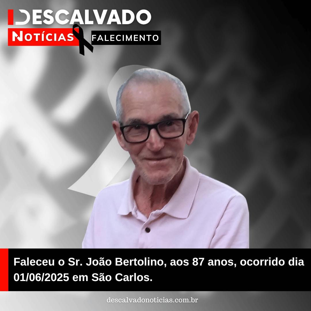 Nota de Falecimento – Sr. João Bertolino, aos 87 anos