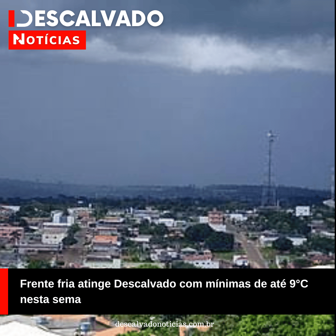 Frente fria atinge Descalvado com mÃnimas de até 9°C nesta sema