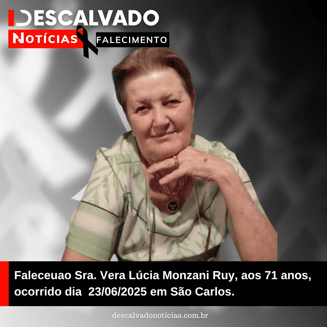 Nota de Falecimento  – Sra. Vera Lúcia Monzani Ruy, aos 71 anos