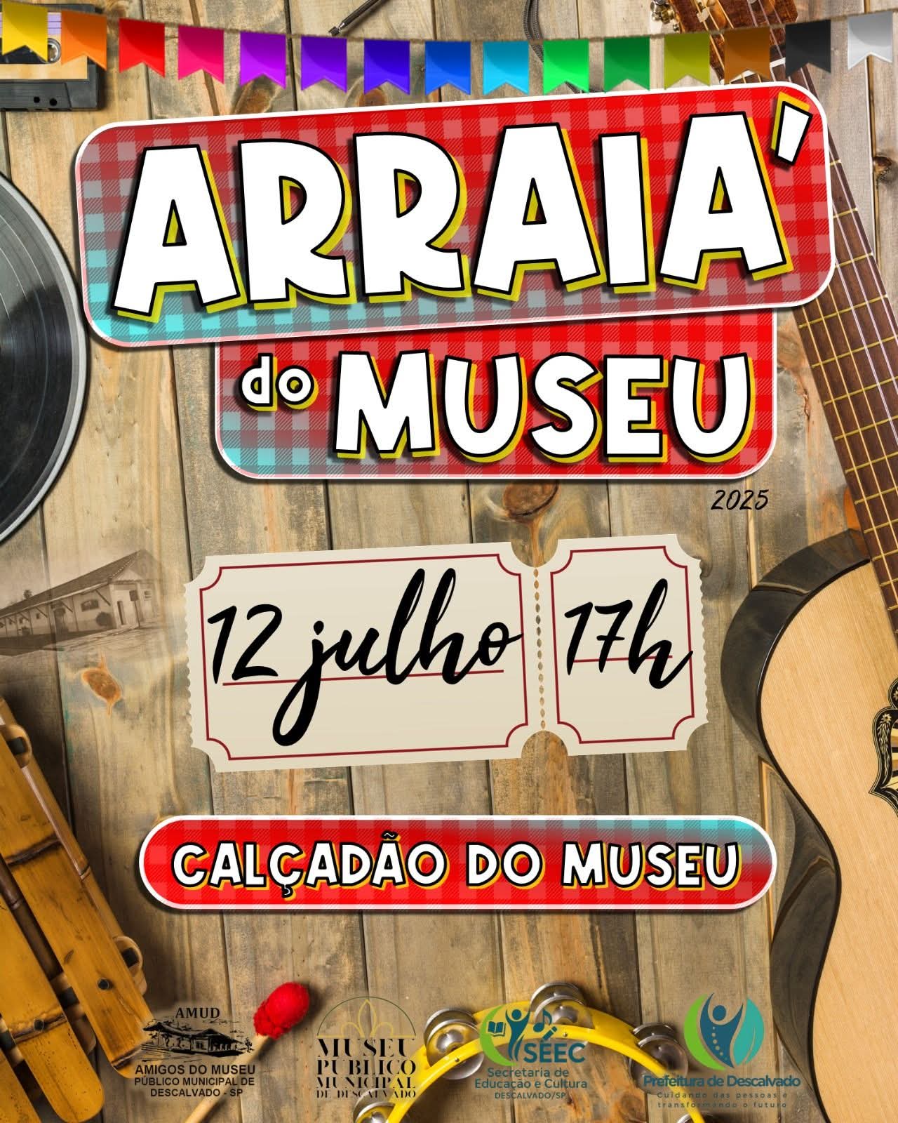 Arraiá no Museu promete animar a noite de 12 de julho em Descalvado