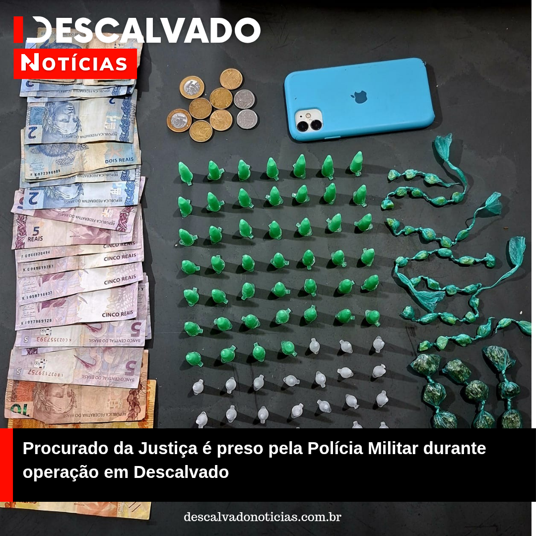Procurado da Justiça é preso pela Polícia Militar durante operação em Descalvado