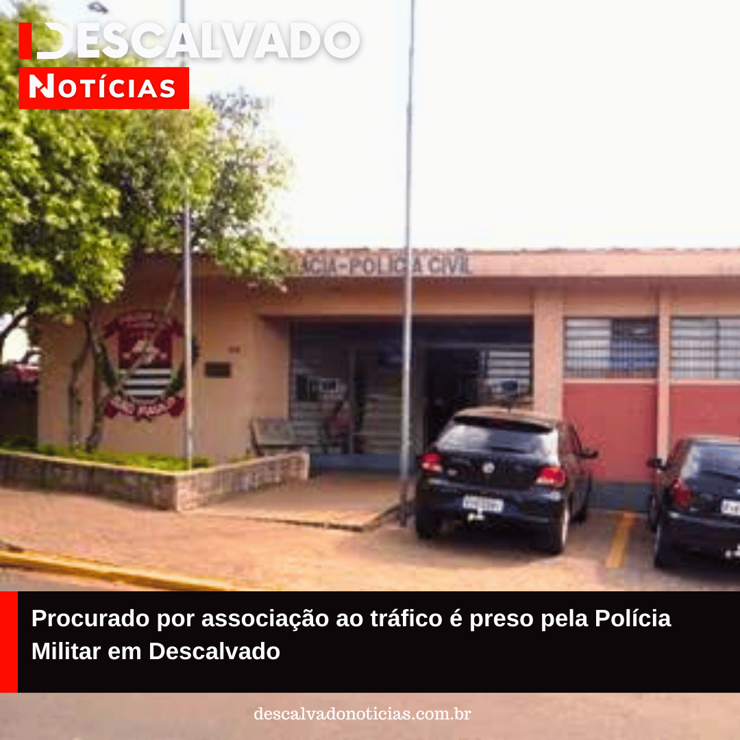 Procurado por associação ao tráfico é preso pela Polícia Militar em Descalvado
