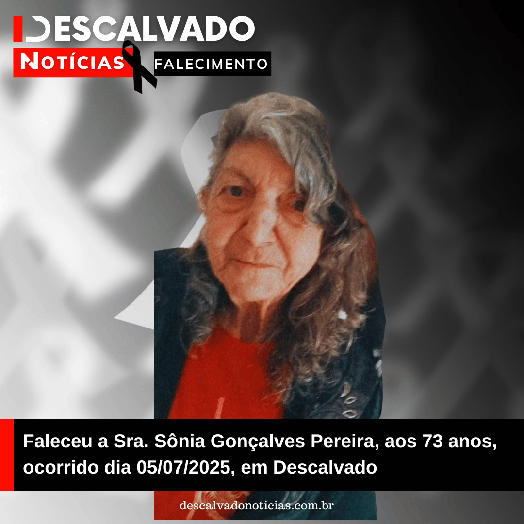 Nota de Falecimento  – Sra. Sônia Gonçalves Pereira, aos 73 anos