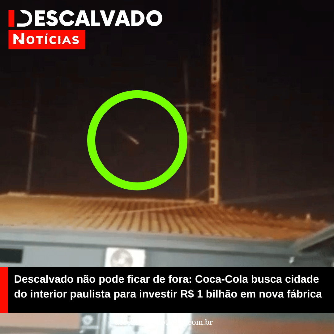 Vídeo registra possível meteoro no céu de Descalvado durante a madrugada