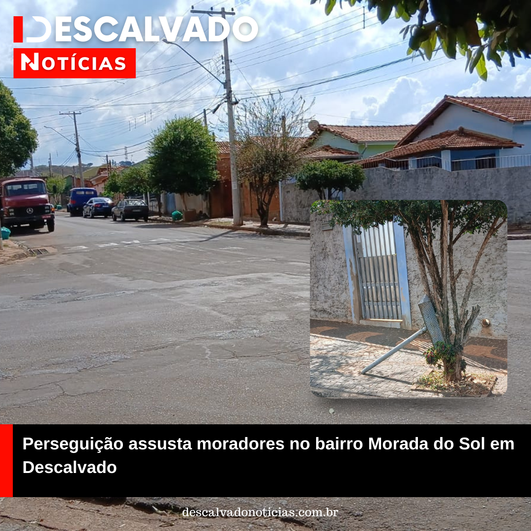 Perseguição assusta moradores no bairro Morada do Sol em Descalvado