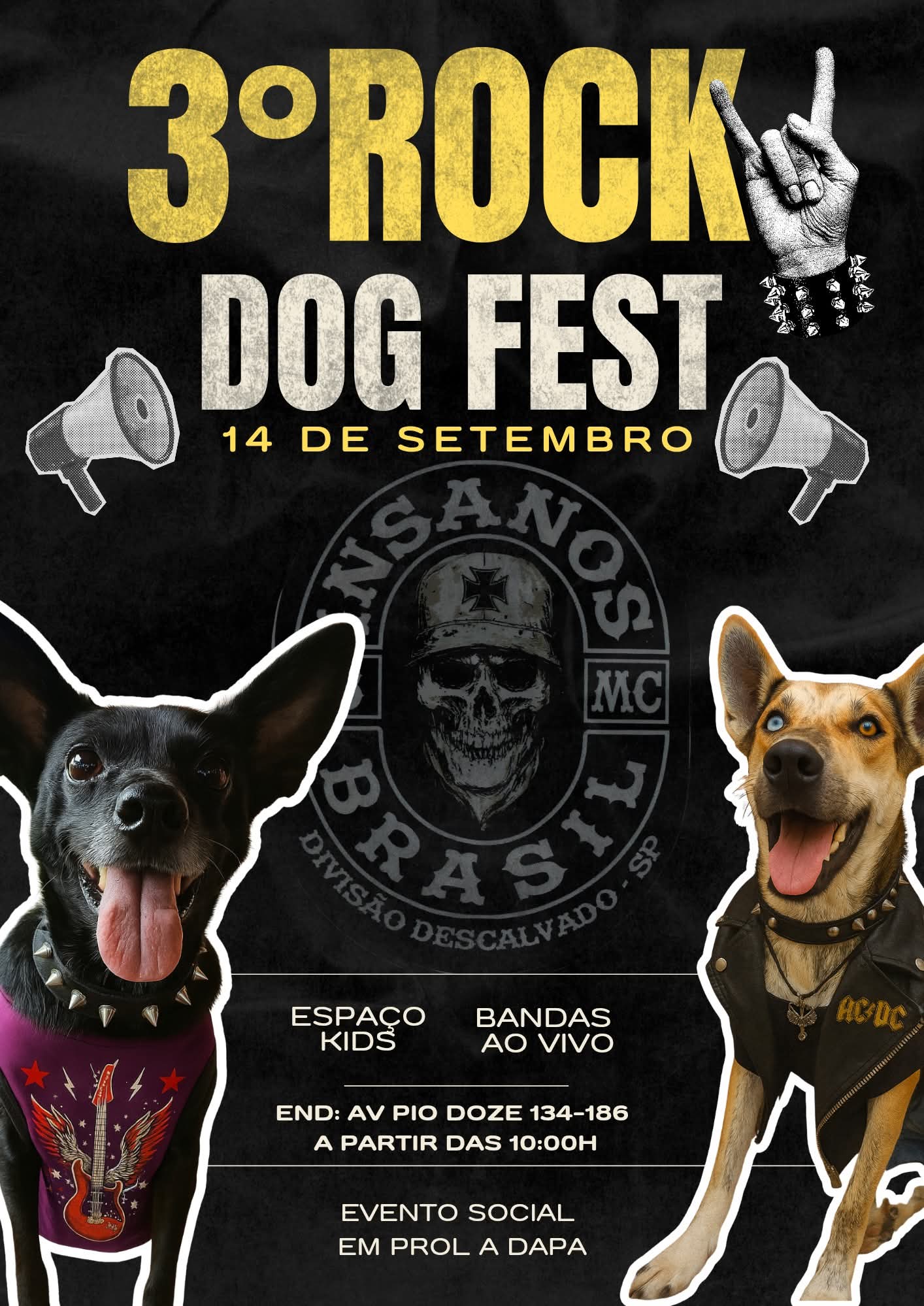 3º Rock Dog Fest agita Descalvado em prol da causa animal