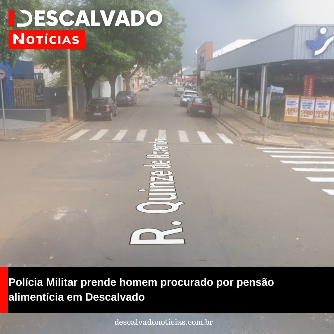 Polícia Militar prende homem procurado por pensão alimentícia em Descalvado