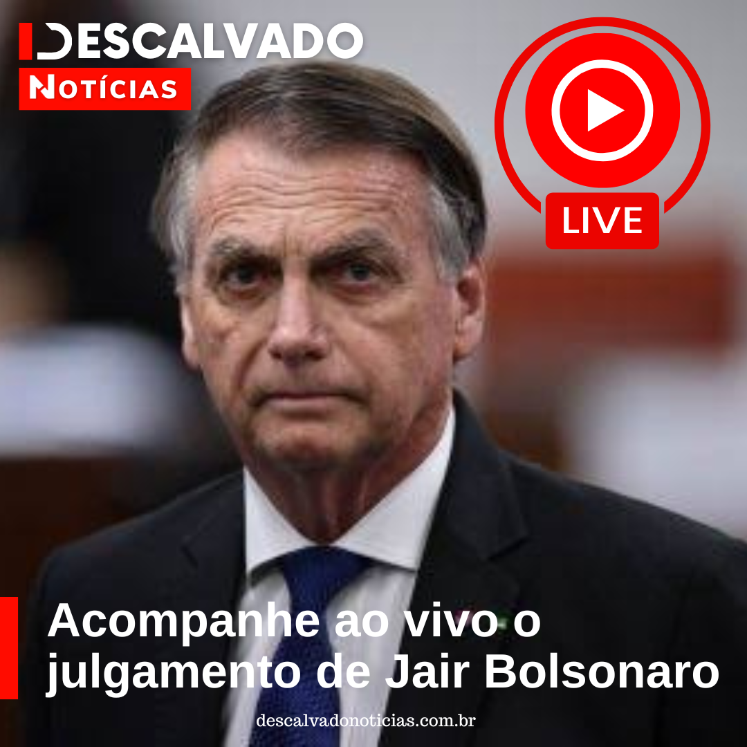 Acompanhe ao vivo o julgamento de Jair Bolsonaro