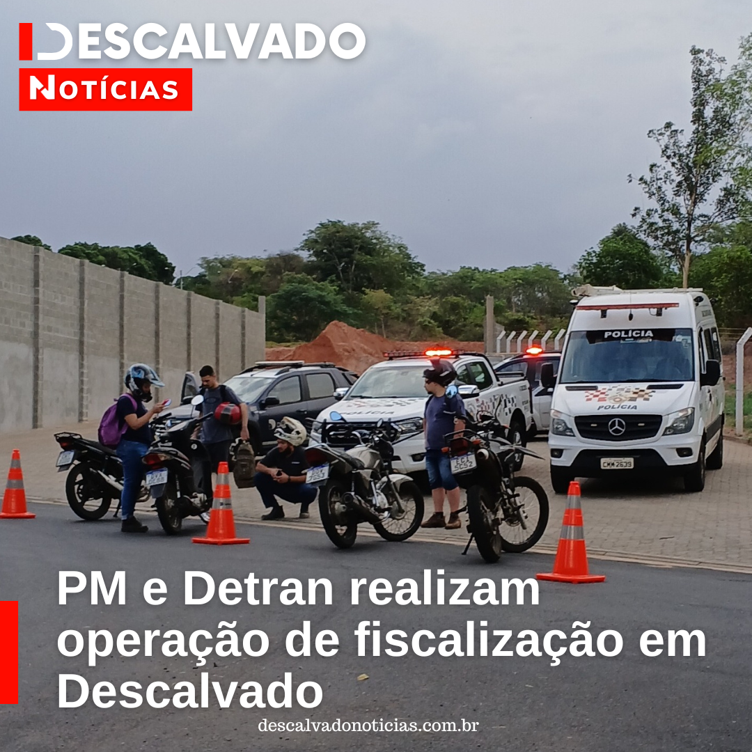 PM e Detran realizam operação de fiscalização em Descalvado