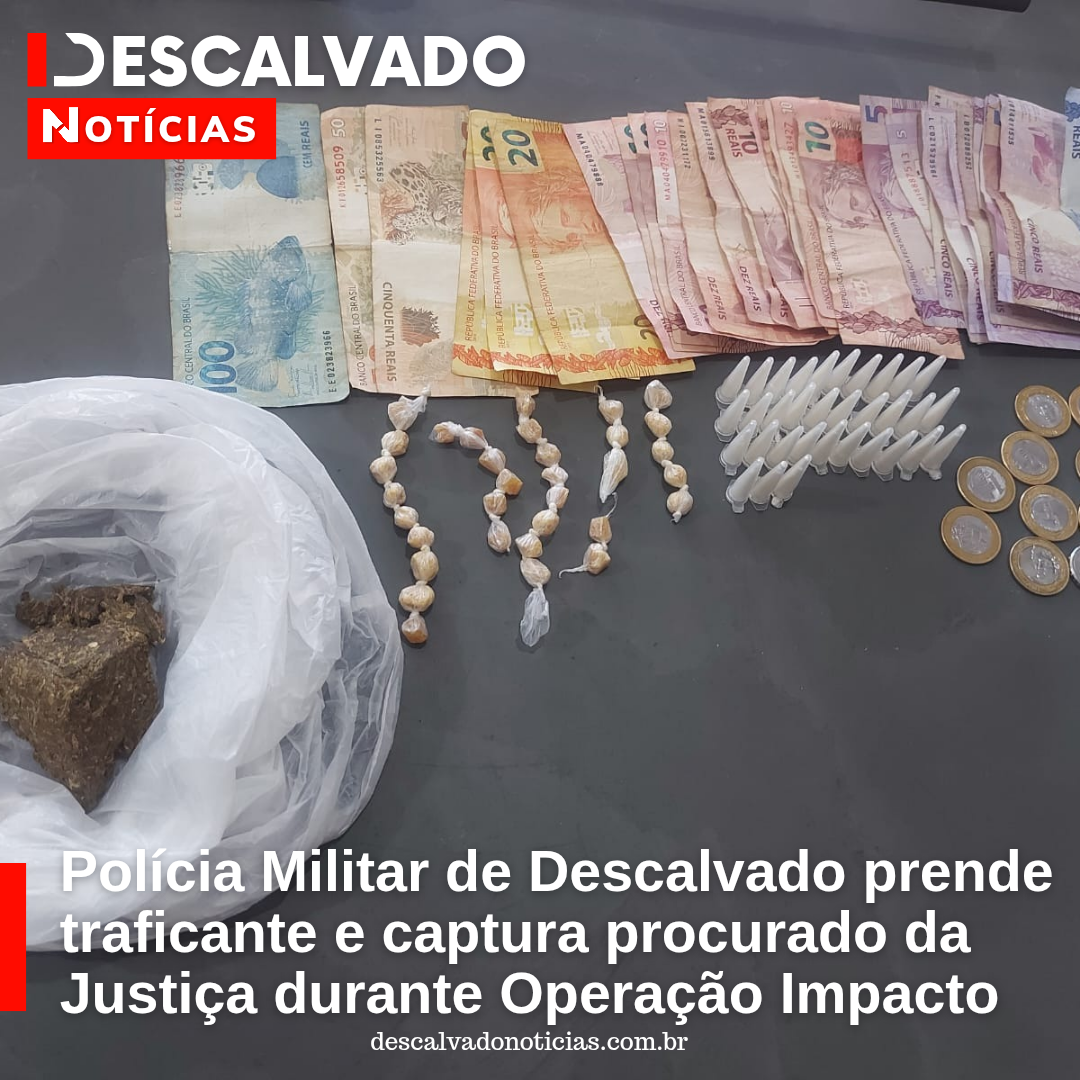 Polícia Militar de Descalvado prende traficante e captura procurado da Justiça durante Operação Impacto