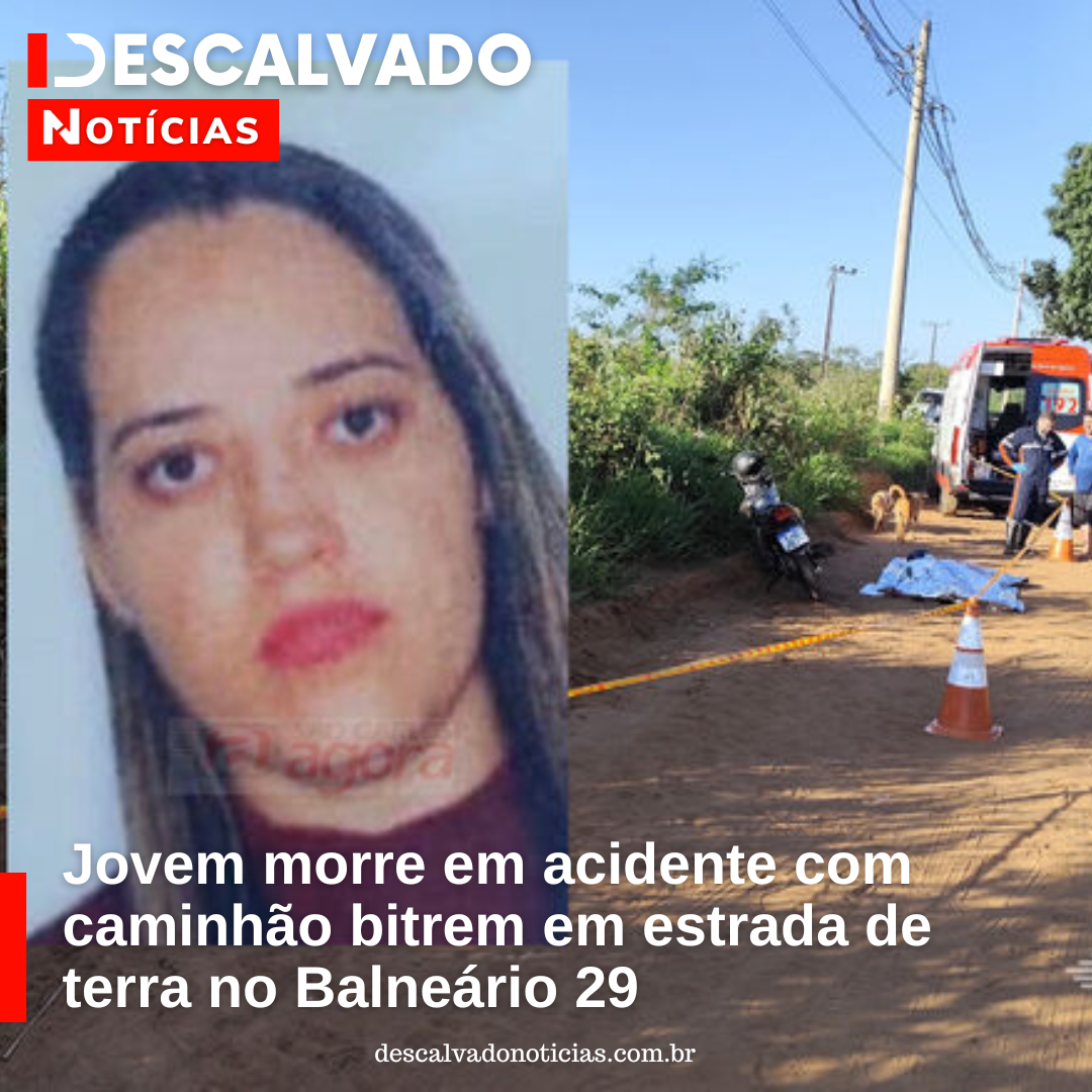 Jovem morre em acidente com caminhão bitrem em estrada de terra no Balneário 29